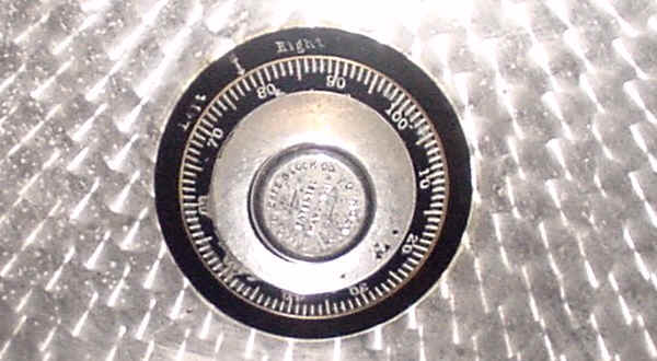 Cannonball Safe combination dial
